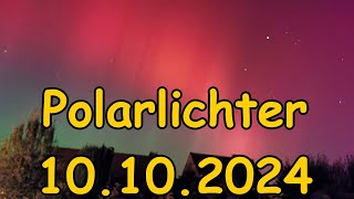 🔥Polarlichter in Niedersachsen am 10102024 Nähe Braunschweig🔥 [upl. by Glaser]