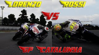 Motogp Gameplay  KLASIK  ROSSI VS LORENZO DI GP CATALUNYA [upl. by Aramo]