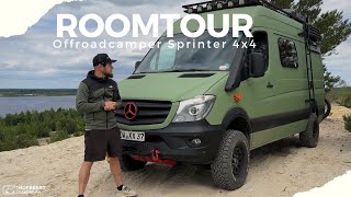 ROOMTOUR Teil 1 Offroad Camper Sprinter 4x4 🚐💨 [upl. by Nivan]