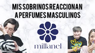 PERFUMES MASCULINOS MILLANEL reacción de mis sobris del ❤️ reaccion perfumesmasculinos millanel [upl. by Quiteris494]