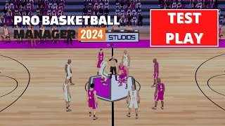 Pro Basketball Manager 2024  Test Play  4K 60FPS PC ULTRA  No Commentary [upl. by Ketti921]