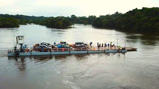 The Kurupukari River Crossing  Essequibo River  Guyana [upl. by Sirrap]