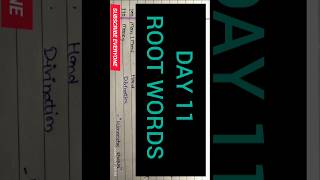 Root words in English vocabulary I root words I root words by nimisha mam I shorts [upl. by Eiznil]