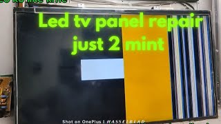 LED screen panel lining repair led panel repair easy method tv screen repair coff repair [upl. by Gran]