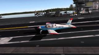 XPlane 10MS 893 A Rallye se pose sur le Nimitz [upl. by Nelyag]