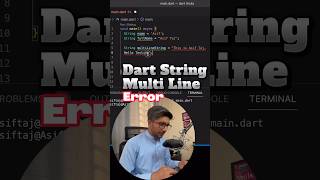 Dart Multiline String Error dart flutter tips tricks coding [upl. by Ori331]