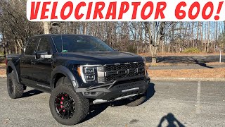 Hennessey VelociRaptor 600 Ford F150 POV Start Up Test Drive Walkaround and Review [upl. by Atsahc]