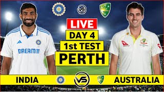 India v Australia 1st Test Day 4 Live  IND vs AUS 1st Test Live Scores amp Commentary  India Bowling [upl. by Liarret475]