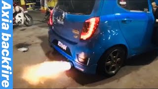 Axia Convert Ayla Biru Berapi Max Racing Intake  KKT launch control maxracingexhaust [upl. by Suiram]