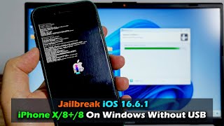 Jailbreak ROOTFUL iOS 1661 iPhone X88 On Windows Without USB [upl. by Ennaillek]