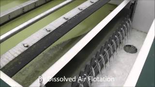 Dissolved Air Flotation DAF System  Removes Algae from Reservoir Water  Siltbuster Limited [upl. by Aratahs]