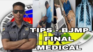 TIPS  BJMP FINAL MEDICAL PROCESS  BJMP APPLICANTS [upl. by Holub]