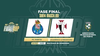 Fase Final Distrital de Sub 14 Masculino  FC Porto vs Académico  Ribadouro [upl. by Neliak]