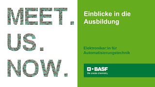 BASF Ausbildung Elektronikerin für Automatisierungstechnik [upl. by Eimirej]