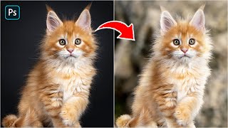 4Minutes Photoshop  Select Fur or Animal Hair  Photoshop Tutorial [upl. by Marcus]