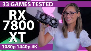 AMD Radeon RX 7800 XT Review  33 Games 1080p 1440p amp 4K Tested [upl. by Zhang]