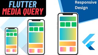 Flutter MediaQuery  Flutter Responsive Design [upl. by Ajnotal119]