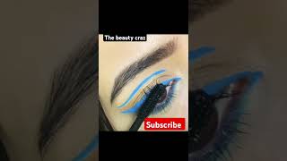 Blue eye makeup tutorial video subscribe mychannel [upl. by Shumway436]