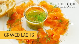 Gebeizter Lachs mit Dill Senf Sauce  Lachs selber beizen [upl. by Temple]