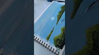 Ocean landscape painting 🎨 viral amazing shorts [upl. by Fara]