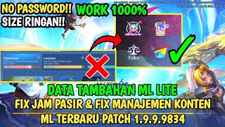 Data Fix Jam Pasir Terbaru Ver 1999834  Fix Jam Pasir Ml  Cara Mengatasi Lag ml  Data Ml lite [upl. by Aetnahc]