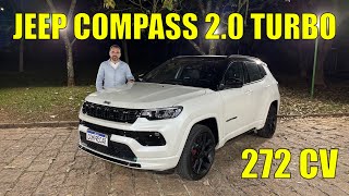 Avaliação Jeep Compass Blackhawk 2025  20 turbo com 272 cavalos [upl. by Akenehs]