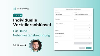 Individuelle Verteilerschlüssel für die Nebenkostenabrechnung [upl. by Gnilrits]