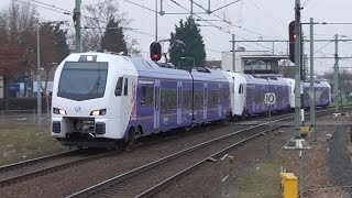 Arriva FLIRT3 450451452 komt door station Roermond richting Maastricht [upl. by Kciv]