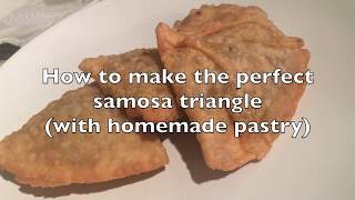 Samosa pastry folding tutorial  how to fold a samosa [upl. by Akkina]