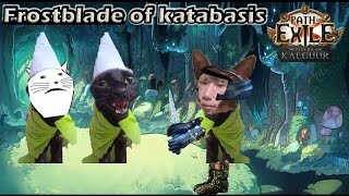 Path of exile 325  Rue explaining Frostblades of Katabasis mechanics for his leaguestarter [upl. by Queri]