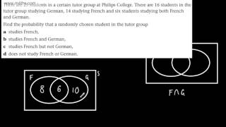 S1  Statistics  Probability 2 Basic Intro to Venn Diagrams [upl. by Aicilyt610]