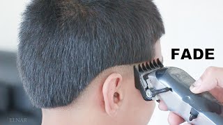 asmr barber  low fade haircut  men hair cutting tutorial [upl. by Nimoynib]