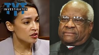 WATCH AOC Shows NO MERCY To Clarence Thomas [upl. by Tremml]