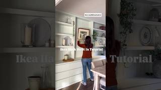 Ikea Hack Built In Tutorial interiordesigner homeinteriorinspo homedecor homeinteriordesigners [upl. by Tnias967]