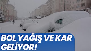 10 DERECE DÜŞECEK KAR VE YAĞMUR GELİYOR [upl. by Suiradal]