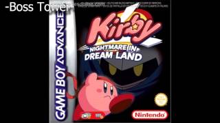 Kirby Nightmare in Dreamland  Boss Tower Extended HighQuality No Fuzz [upl. by Ytissac937]