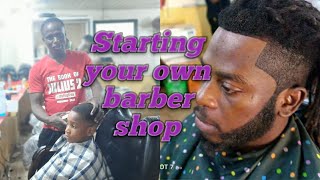 Starting your own barber shop  Starting your barbing Salon business  barbing salon business [upl. by Arretal939]