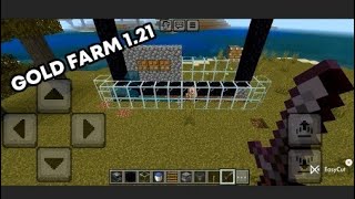 GOLD FARM FOR MCPE 121 [upl. by Yelsel138]