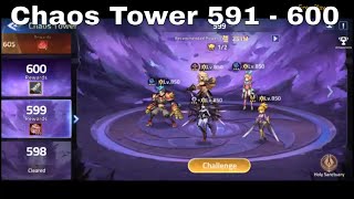 Chaos Tower 591  600 ► MOBILE LEGENDS ADVENTURE [upl. by Campy]