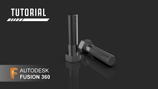 How to design a Hexagonal Bolt in Autodesk Fusion 360  Fusion 360 Tutorial [upl. by Austen]