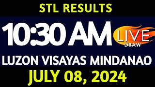 Stl Result Today 1030 am draw July 08 2024 Monday Luzon Visayas and Mindanao Area LIVE [upl. by Alyahsal792]