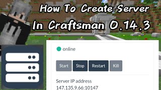 How to make your own server 243 in Craftsman or Mastercraft 0143 [upl. by Stalk]