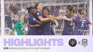 Highlights Seattle Reign 3 Racing Louisville 2 [upl. by Nosiaj]