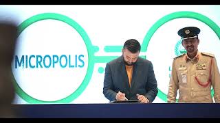 Micropolis Robotics amp Dubai Police sign MoU agreement to develop relations amp expand joint services [upl. by Leay]