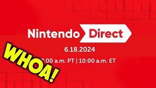 Nintendo Direct Announced for Tomorrow [upl. by Naujek]