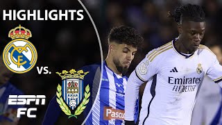 Real Madrid vs Arandina  Copa Del Rey Highlights  ESPN FC [upl. by Attenauqa]