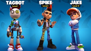 Subway Surfers 2  Subway Surfers City   TagBot vs Spike vs Jake  Gameplay Walkthrough 50 [upl. by Ewell]