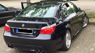 BMW E60 535d 272 HP  PS BiTurbo Downpipe Acceleration  Drift  Sound [upl. by Catima]