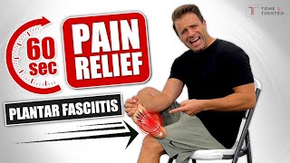 Relieve Plantar Fasciitis Pain In Just 60 Seconds AT HOME [upl. by Talya]