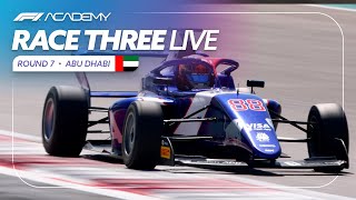 LIVE Race 3  Abu Dhabi 2024  F1 Academy [upl. by Aicinat]